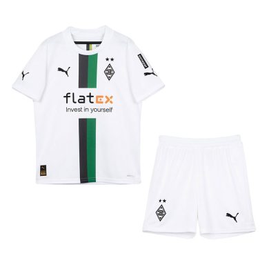 Kids-2022-23-Borussia-Monchengladbach-Home-Soccer-Kit