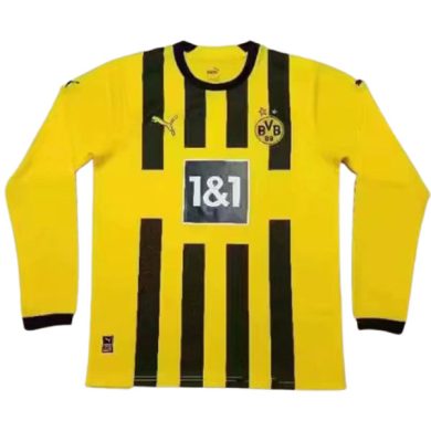 2022-2023-Dortmund-Home-Long-Sleeve-Soccer-Jersey