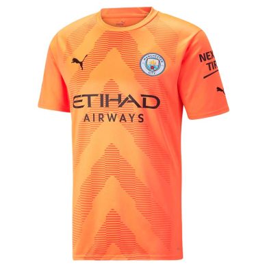 2022-2023-Manchester-City-Goalkeeper-Orange-Soccer-Jersey