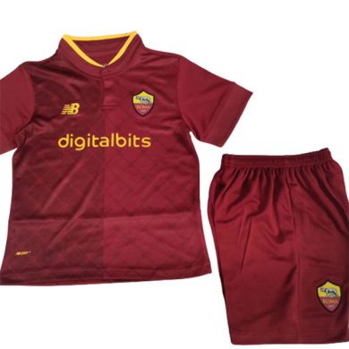 Kids-2022-2023-Roma-Home-Soccer-Kit