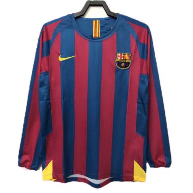 Retro-2005-2006-Barcelona-Home-Long-Sleeve-Soccer-Jersey