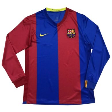 Retro-2006-2007-Barcelona-Home-Long-Sleeve-Soccer-Jersey