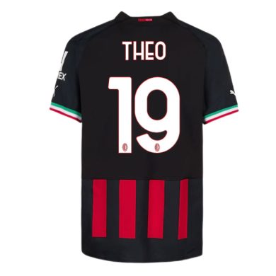 2022-2023-AC-Milan-THEO-19-Home-Soccer-Jersey