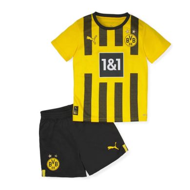 Kids-2022-2023-Dortmund-Home-Soccer-Kit