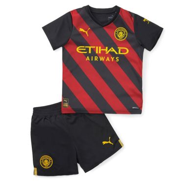 Kids-2022-2023-Manchester-City-Away-Soccer-Kit