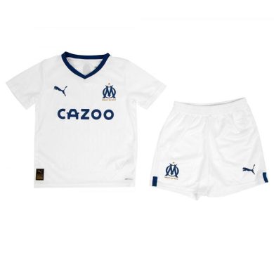 Kids-2022-2023-Marseille-Home-Soccer-Kit