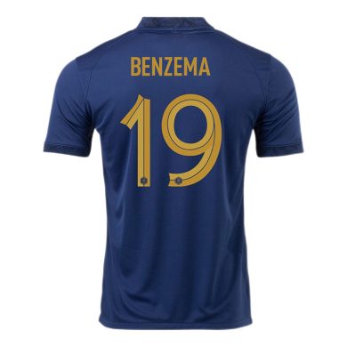 2022-France-BENZAMA-19-Home-Soccer-Jersey