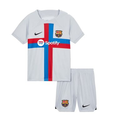 Kids-2022-2023-Barcelona-Third-Soccer-Kit