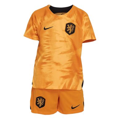 Kids-2022-Netherlands-Home-Soccer-Kit