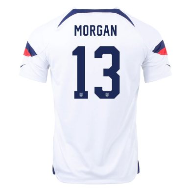 2022-USA-MORGAN-13-Home-Soccer-Jersey