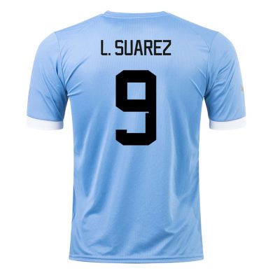 2022-Uruguay-L-SUAREZ-9-Home-Soccer-Jersey