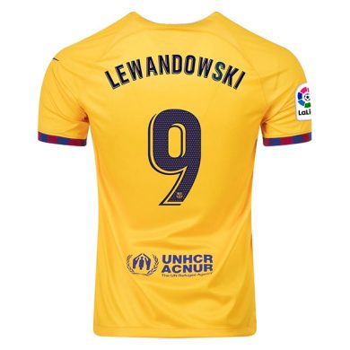 2022-2023-Barcelona-LEWANDOWSKI-9-Fourth-Soccer-Jersey