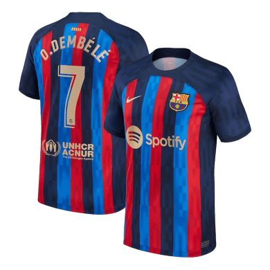 2022-2023-Barcelona-O-DEMBELE-7-Home-Soccer-Jersey