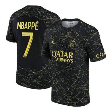 2022-2023-PSG-MBAPPE-7-Fourth-Soccer-Jersey