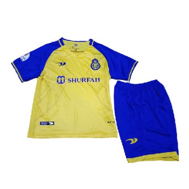 Kids-2022-2023-Al-Nassr-Home-Soccer-Kit