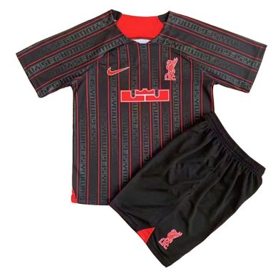 Kids-2022-2023-Liverpool-LeBron-James-Pre-Match-Soccer-Kit