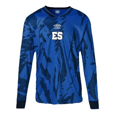 2023-El-Salvador-Home-Long-Sleeve-Soccer-Jersey