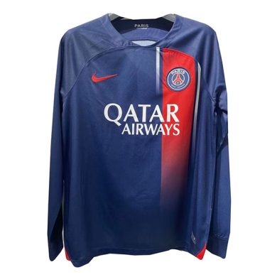 2023-24-PSG-Home-Long-Sleeve-Soccer-Jersey