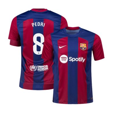 2023-2024-Barcelona-PEDRI-8-Home-Soccer-Jersey