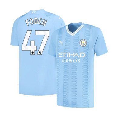 2023-2024-Manchester-City-FODEN-47-Home-Soccer-Jersey