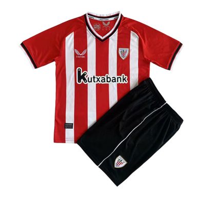 Kids-2023-2024-Athletic-Bilbao-Home-Soccer-Kit