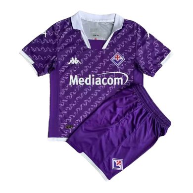 Kids-2023-2024-Fiorentina-Home-Soccer-Kit