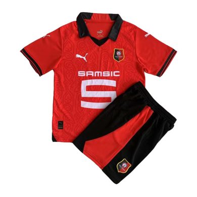 Kids-2023-2024-Stade-Rennais-Home-Soccer-Kit