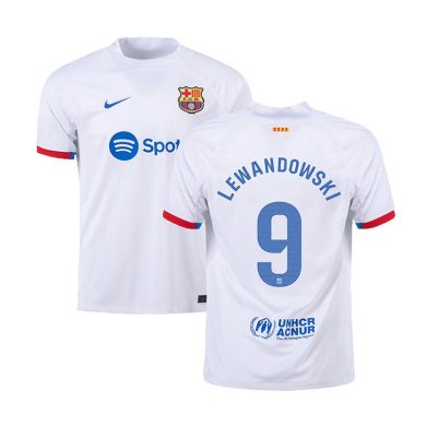 2023-2024-Barcelona-LEWANDOWSKI-9-Away-Soccer-Jersey