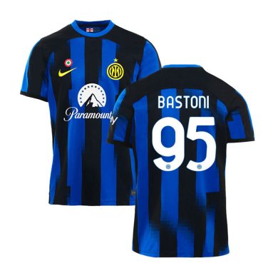 2023-2024-Inter-Milan-BASTONI-95-Home-Soccer-Jersey