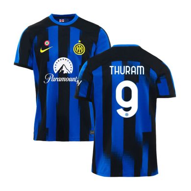 2023-2024-Inter-Milan-THURAM-9-Home-Soccer-Jersey