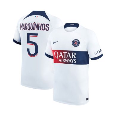 2023-2024-PSG-MARQUINHOS-5-Away-Soccer-Jersey