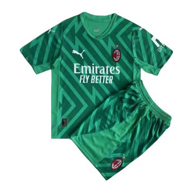 Kids-2023-2024-AC-Milan-Goalkeeper-Soccer-Kit