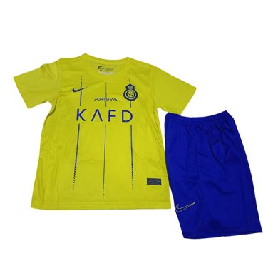 Kids-2023-2024-Al-Nassr-Home-Soccer-Kit