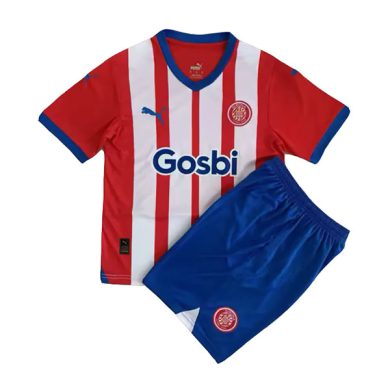 Kids-2023-2024-Girona-Home-Soccer-Kit