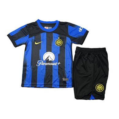 Kids-2023-2024-Inter-Milan-Home-Soccer-Kit