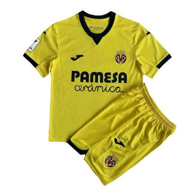 Kids-2023-2024-Villarreal-Home-Soccer-Kit