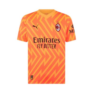 2023-2024-AC-Milan-Goalkeeper-Orange-Soccer-Jersey