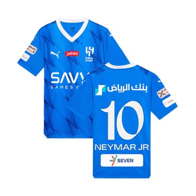 2023-2024-Al-Hilal-NEYMAR-JR-10-Home-Soccer-Jersey