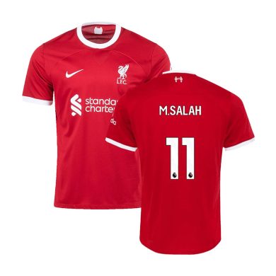 2023-2024-Liverpool-SALAH-11-Home-Soccer-Jersey