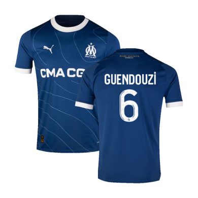 2023-2024-Marseille-GUENDOUZI-6-Away-Soccer-Jersey