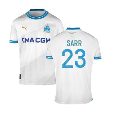 2023-2024-Marseille-SARR-23-Home-Soccer-Jersey