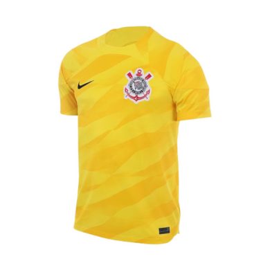 2023-2024-SC-Corinthians-GoalKeeper-Yellow-Soccer-Jersey