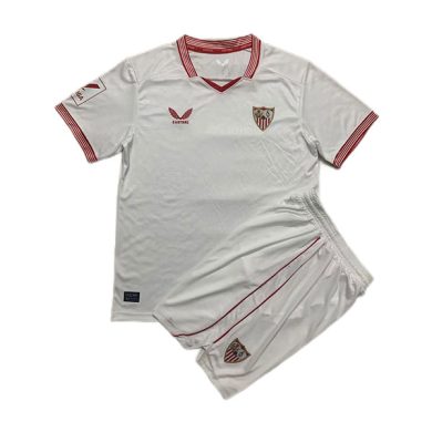 Kids-2023-2024-Sevilla-Home-Soccer-Kit