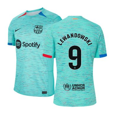 2023-2024-Barcelona-LEWANDOWSKI-9-Third-Soccer-Jersey