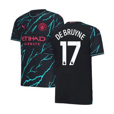 2023-2024-Manchester-City-DE-BRUYNE-17-Third-Soccer-Jersey