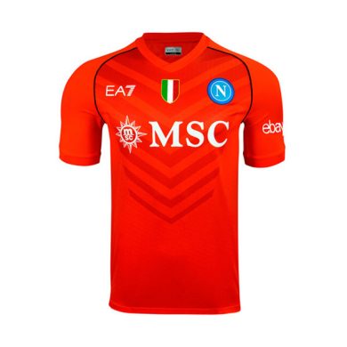 2023-2024-Napoli-Goalkeeper-Orange-Soccer-Jersey