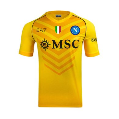 2023-2024-Napoli-Goalkeeper-Yellow-Soccer-Jersey