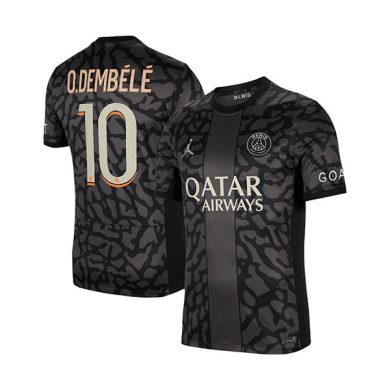 2023-2024-PSG-DEMBELE-10-Third-Soccer-Jersey