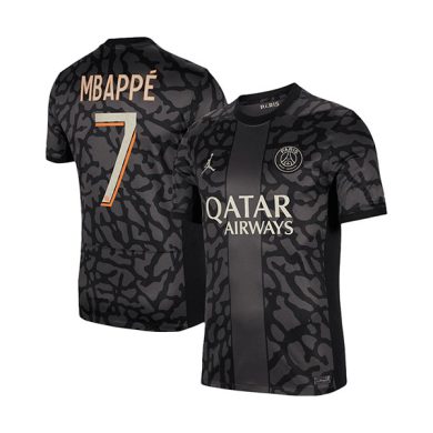 2023-2024-PSG-MBAPPE-7-Third-Soccer-Jersey