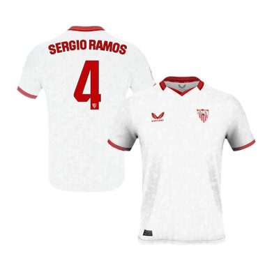 2023-2024-Sevilla-SERGIO-RAMOS-4-Home-Soccer-Jersey